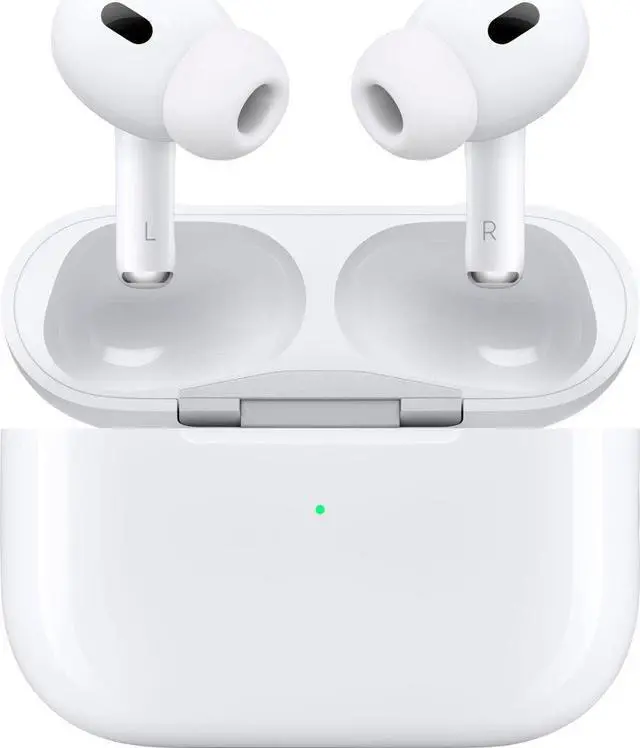 Alt view image 6 of 8 - Apple AirPods Pro (2nd generation) Noise Cancelling True Wireless Earbuds with USB-C MagSafe Charging Case