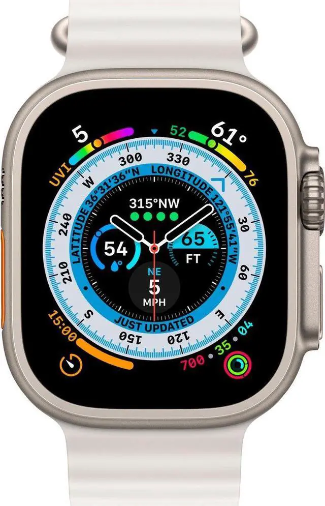 Alt view image 2 of 3 - Apple Watch Ultra (GPS + LTE) 49MM Titanium Case with White Ocean Band