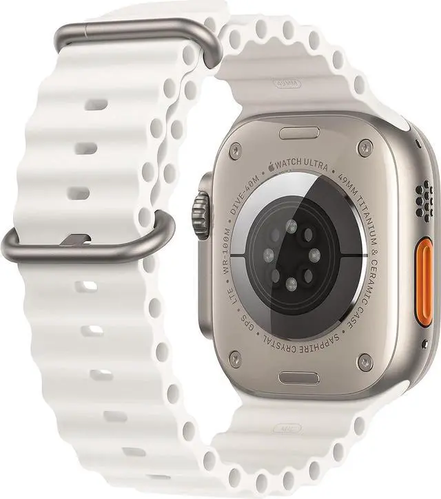 Alt view image 3 of 3 - Apple Watch Ultra (GPS + LTE) 49MM Titanium Case with White Ocean Band