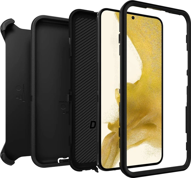 Alt view image 5 of 7 - OtterBox Defender Series Case and Holster for Samsung Galaxy (S22+) - Black