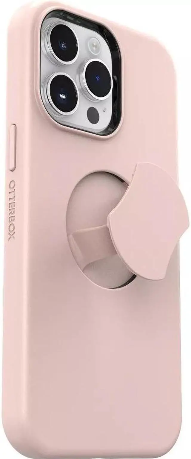 Alt view image 4 of 4 - OtterBox OtterGrip SYMMETRY SERIES Case iPhone 14 Pro Max - Made Me Blush (Pink)
