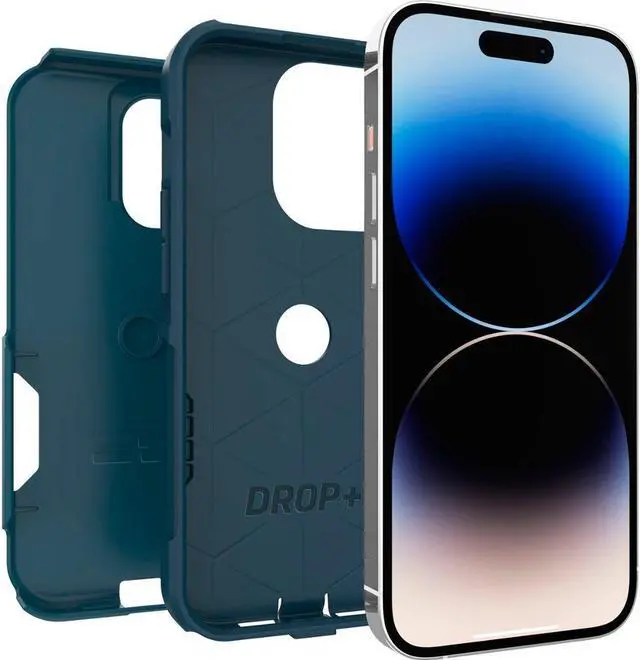 Alt view image 3 of 4 - OtterBox COMMUTER SERIES Case for Apple iPhone 14 Pro - Don't Be Blue