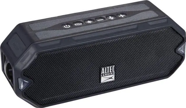 Alt view image 11 of 12 - altec lansing hydramini wireless bluetooth speaker, ip67 waterproof usb c rechargeable battery with 6 hours playtime, compact, shockproof, snowproof, everything proof (black)