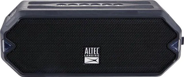 Alt view image 10 of 12 - altec lansing hydramini wireless bluetooth speaker, ip67 waterproof usb c rechargeable battery with 6 hours playtime, compact, shockproof, snowproof, everything proof (black)