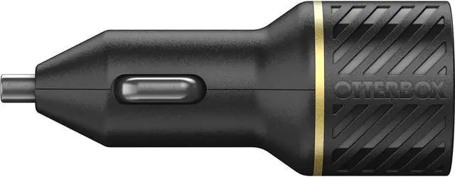 Alt view image 3 of 3 - OtterBox USB-C + USB-A Dual Port 32W Car Charger - Black Shimmer