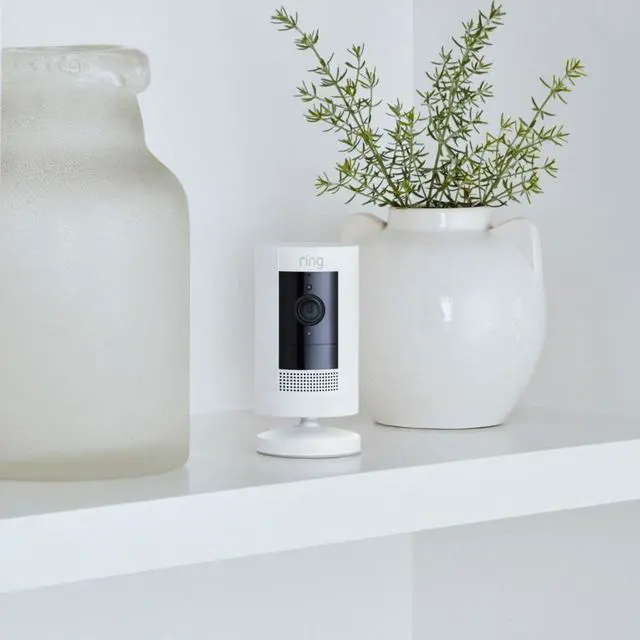 Alt view image 3 of 5 - Ring Indoor Plug-In 1080p Wi-Fi Motion-Activated Security Camera - White