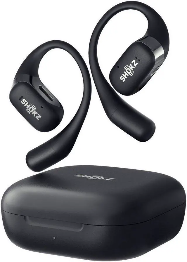 Alt view image 3 of 9 - Shokz OpenFit Open-Ear Headphones True Wireless Earbuds, Black T910-ST-BK-US