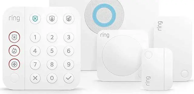Main image of Ring Alarm 5-Piece Kit (2nd Gen) Home Security System, Works with Alexa - White