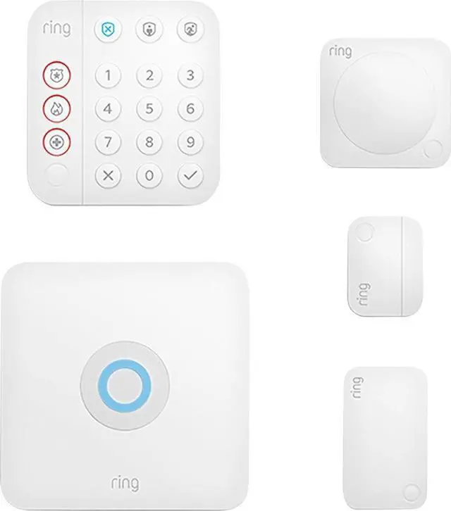 Alt view image 2 of 2 - Ring Alarm 5-Piece Kit (2nd Gen) Home Security System, Works with Alexa - White