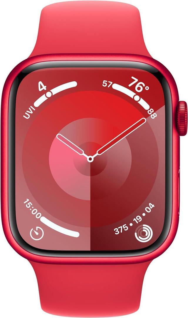 Alt view image 2 of 3 - Apple Watch Series 9 (GPS) 41MM (PRODUCT)Red Aluminum Case Red Sport Band
