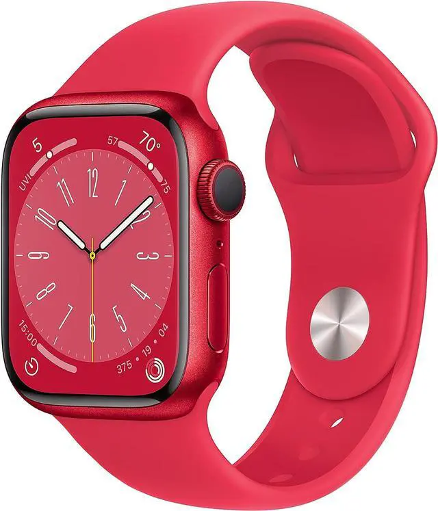 Main image of Apple Watch Series 8 (GPS) 41MM Red Aluminum Case Red Sport Band