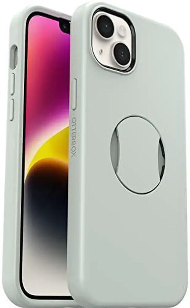 Alt view image 4 of 4 - OtterBox OtterGrip SYMMETRY SERIES Case for iPhone 14 Plus - Chill Out (Green)