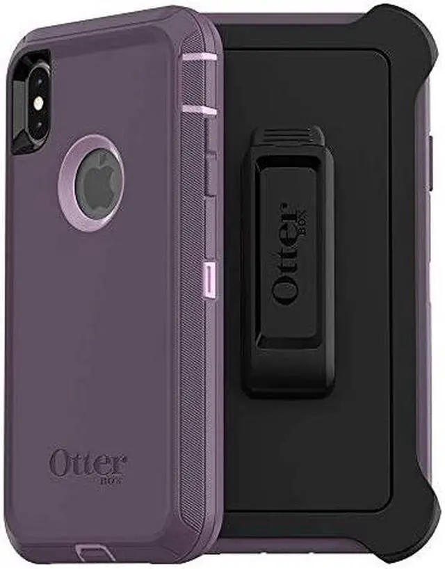 Alt view image 2 of 4 - OtterBox DEFENDER SERIES Case & Holster for iPhone Xs Max - Purple Nebula