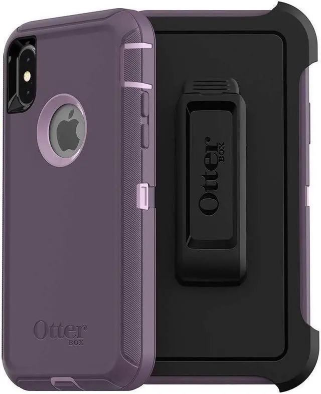 Alt view image 3 of 4 - OtterBox DEFENDER SERIES Case & Holster for iPhone Xs Max - Purple Nebula
