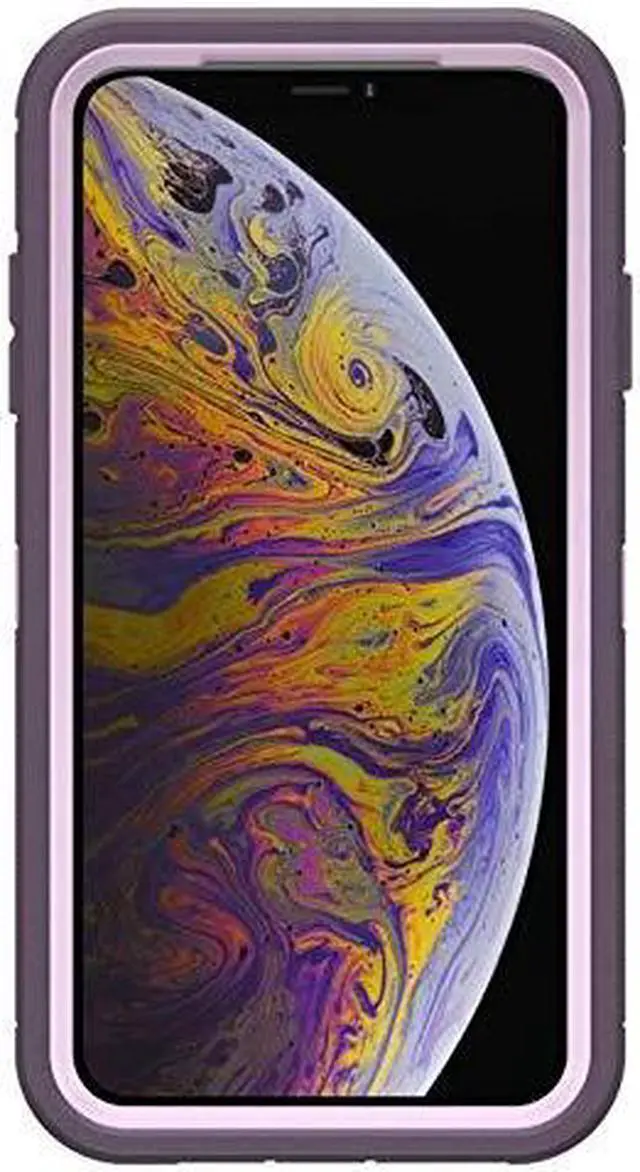 Alt view image 4 of 4 - OtterBox DEFENDER SERIES Case & Holster for iPhone Xs Max - Purple Nebula