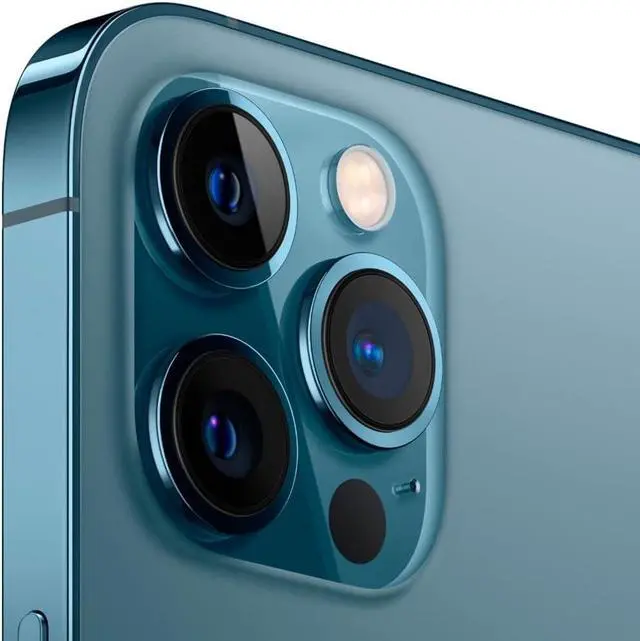 Alt view image 7 of 7 - Apple iPhone 12 Pro Max 128GB GSM/CDMA Fully Unlocked - Pacific Blue (Grade B)