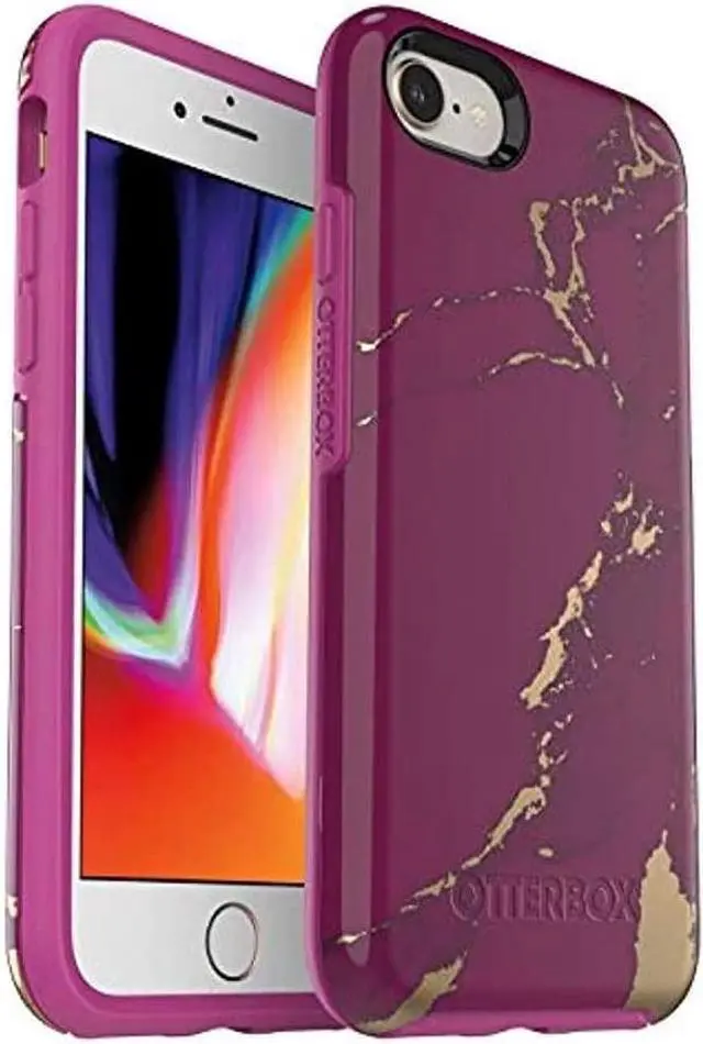 Alt view image 3 of 3 - OtterBox SYMMETRY SERIES Case for iPhone 7 / iPhone 8 - Purple Marble