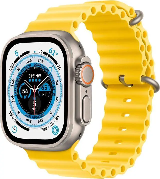 Main image of Apple Watch (GPS + LTE) - Series Ultra - 49MM Titanium Case Yellow Ocean Band