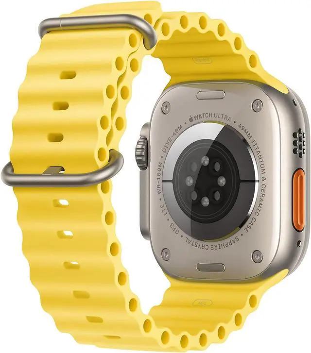 Alt view image 3 of 3 - Apple Watch (GPS + LTE) - Series Ultra - 49MM Titanium Case Yellow Ocean Band