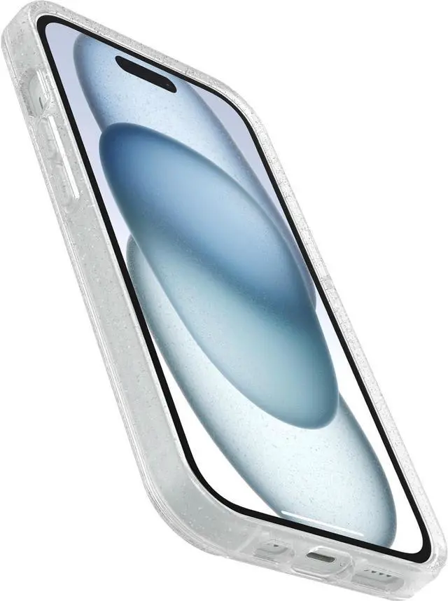 Alt view image 2 of 3 - OtterBox SYMMETRY SERIES Clear Case for iPhone 15 Pro - Stardust (Clear Glitter)