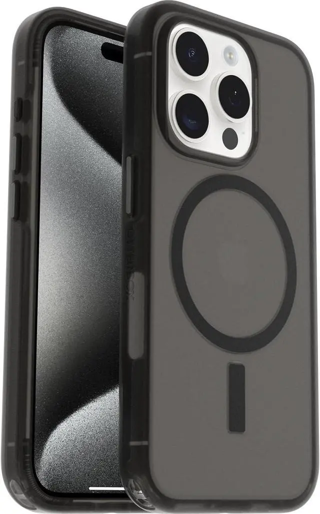 Main image of OtterBox SYMMETRY SERIES Soft Touch Case for iPhone 15 Pro - Dark Echo (Black)