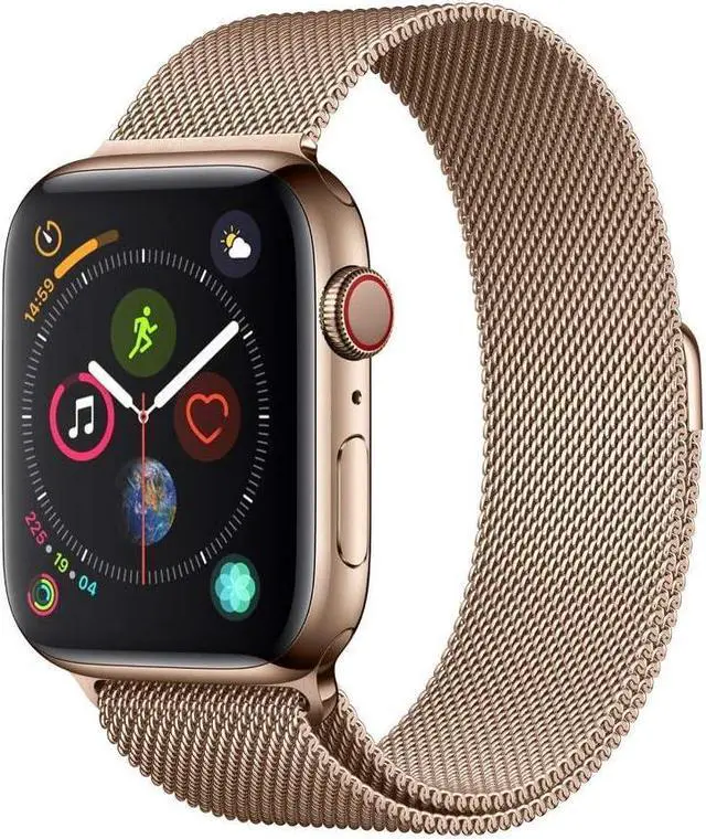 Main image of Apple Watch Series 4 GPS+LTE 44MM Gold Stainless Steel Case & Gold Milanese Loop