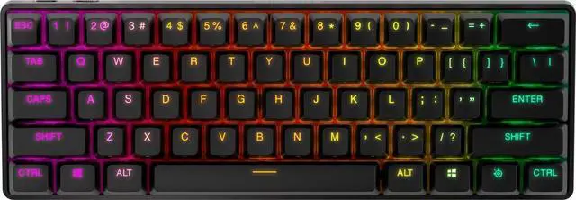 Alt view image 2 of 3 - SteelSeries Apex Pro Mini 60% Wireless Mechanical Gaming Keyboard -  Black