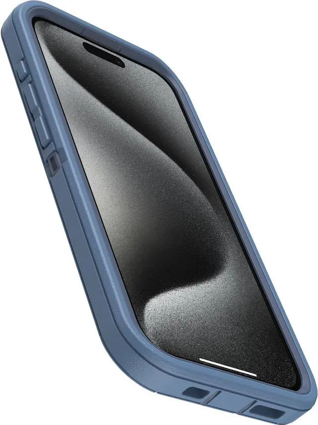 Alt view image 2 of 4 - OtterBox DEFENDER SERIES Case for Apple iPhone 15 Pro - Baby Blue Jeans (Blue)