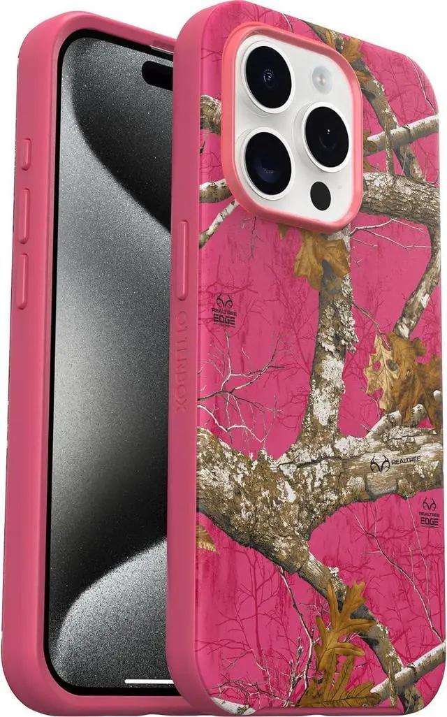 Main image of OtterBox SYMMETRY SERIES Case for iPhone 15 Pro - Realtree Flamingo Pink (Camo)