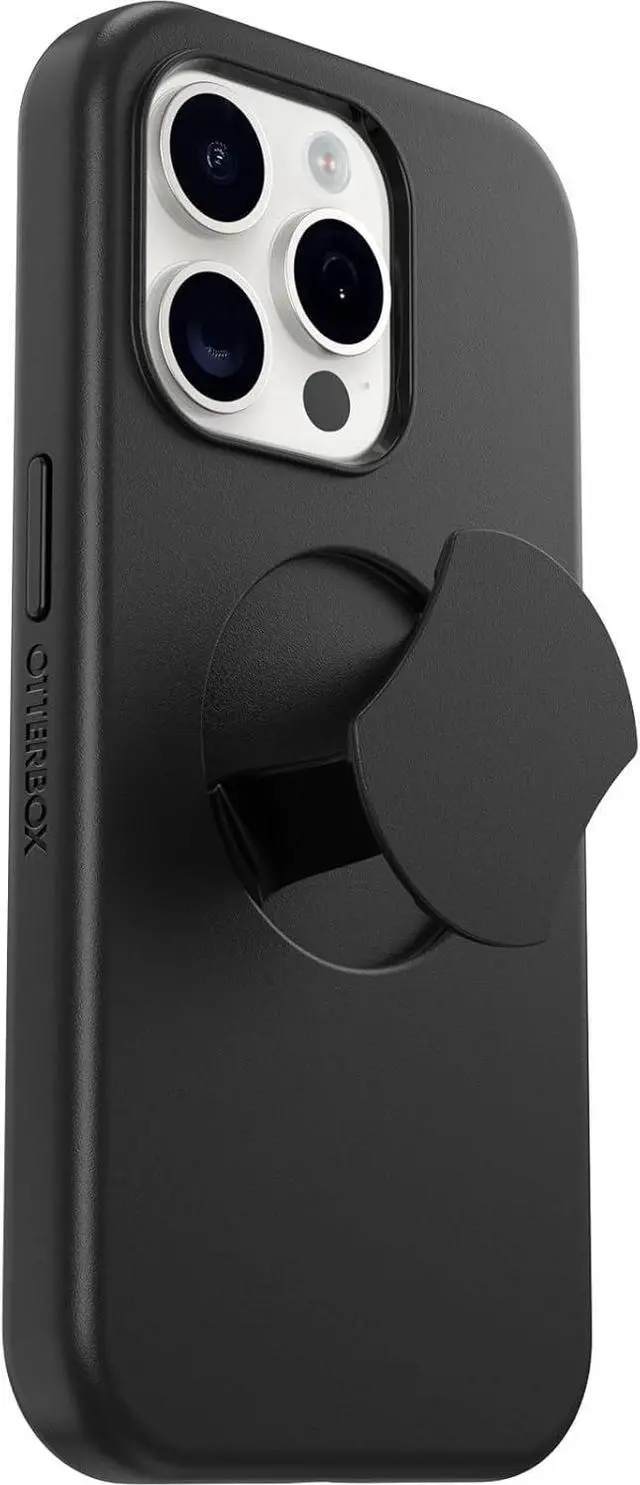 Alt view image 4 of 4 - OtterBox OtterGrip SYMMETRY SERIES Case for Apple iPhone 15 Pro - Black