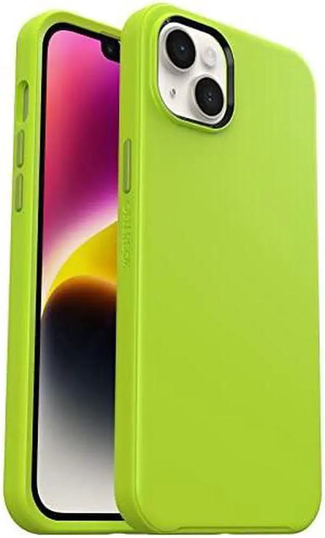 Alt view image 4 of 4 - OtterBox SYMMETRY SERIES+ Case with MagSafe for iPhone 14 Plus - Lime All Yours