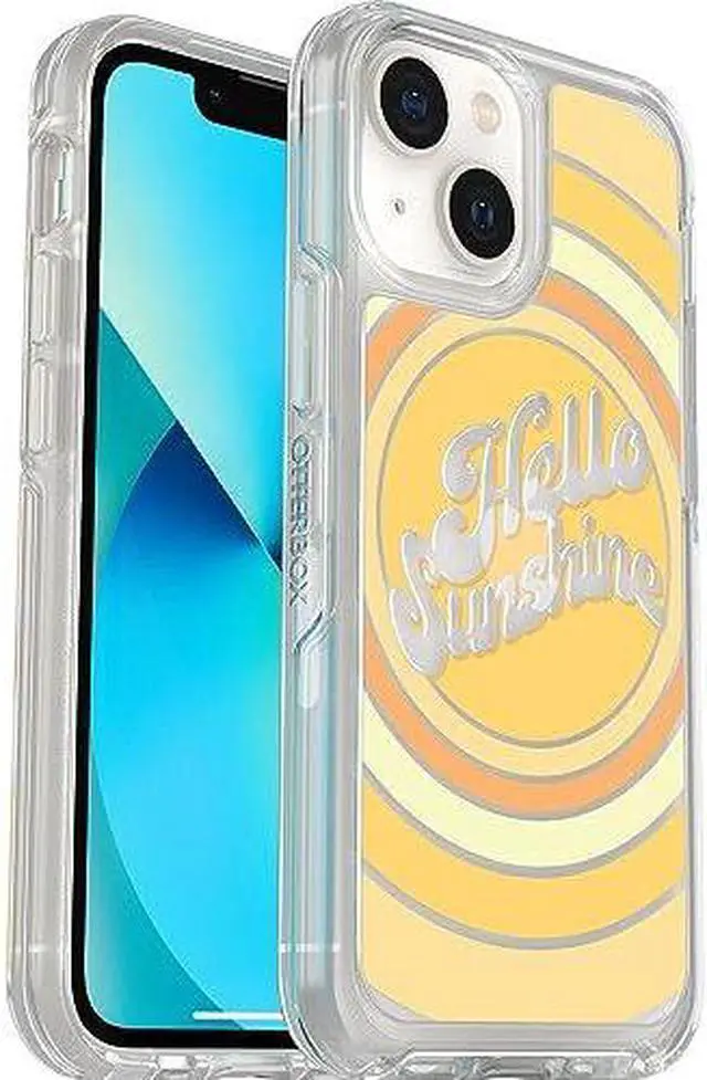 Alt view image 4 of 4 - OtterBox SYMMETRY SERIES Antimicrobial Case for iPhone 13 Mini - Hello Sunshine