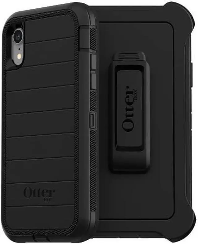 Alt view image 5 of 5 - OtterBox DEFENDER SERIES Case & Holster for iPhone XR - Black