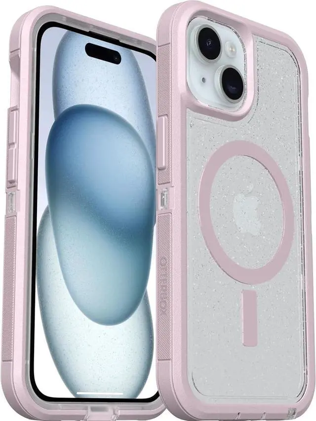 Main image of OtterBox DEFENDER SERIES XT Clear Case for iPhone 15 Pro - Starry Mountain (Clear / Stardust)