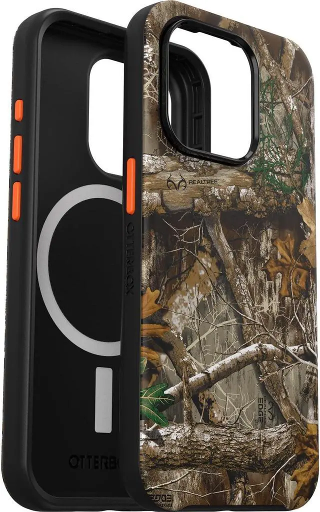 Alt view image 3 of 3 - OtterBox VUE+ SERIES Case for iPhone 15 Pro - Realtree Blaze Edge (Camo Graphic)