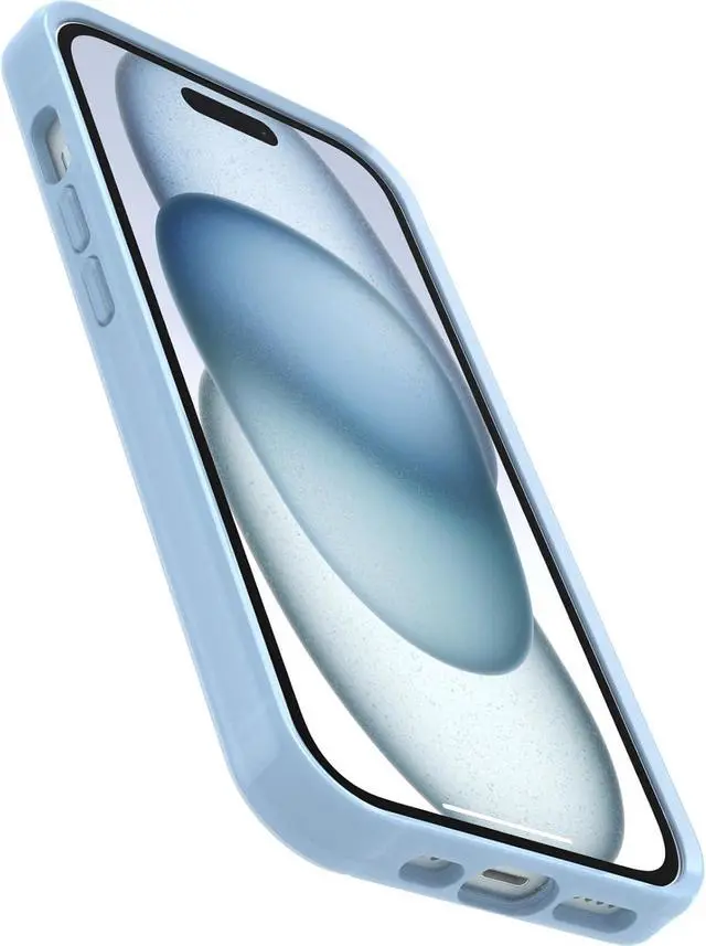 Alt view image 2 of 3 - OtterBox SYMMETRY SERIES Case for iPhone 15 Pro - Dawn Floral (Blue)