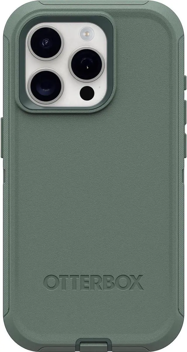 Alt view image 2 of 3 - OtterBox DEFENDER SERIES Case for iPhone 15 Pro - Forest Ranger (Green)