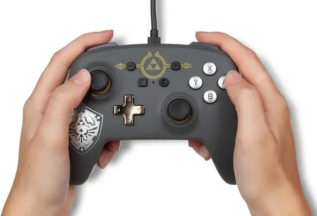 Alt view image 8 of 9 - Power A NSWCONZELSHL Zelda Hylian Shield Wired Controller
