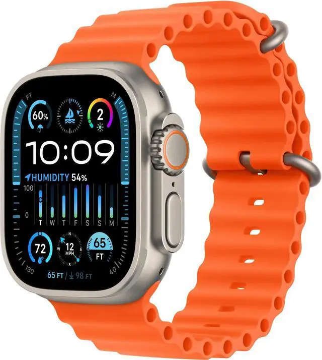 Main image of Apple Watch Ultra 2 (GPS + LTE) 49MM Titanium Case Orange Ocean Band