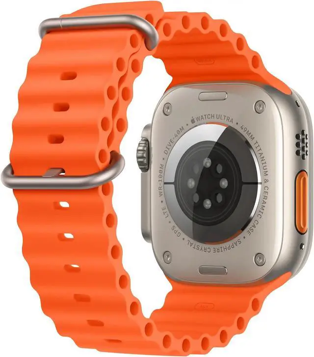 Alt view image 3 of 3 - Apple Watch Ultra 2 (GPS + LTE) 49MM Titanium Case Orange Ocean Band