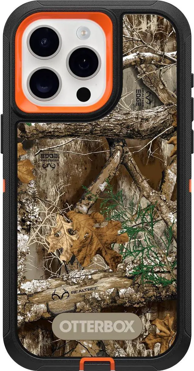 Main image of OtterBox DEFENDER SERIES Case for iPhone 15 Pro - Realtree Blaze Edge (Camo Graphic)