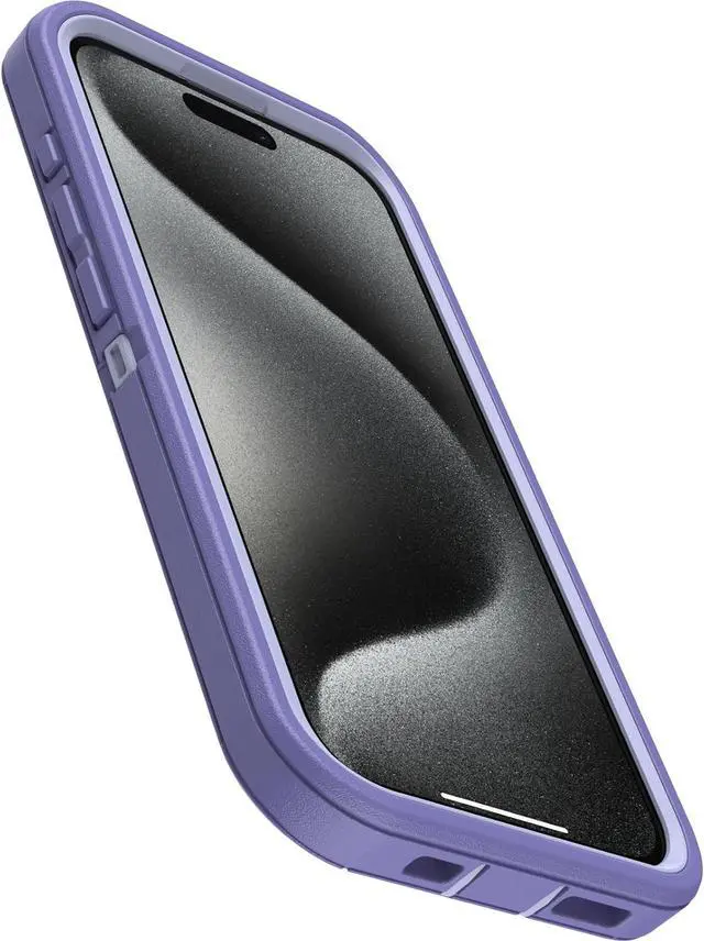 Alt view image 2 of 3 - OtterBox DEFENDER SERIES Case for iPhone 15 Pro - Mountain Majesty (Purple)