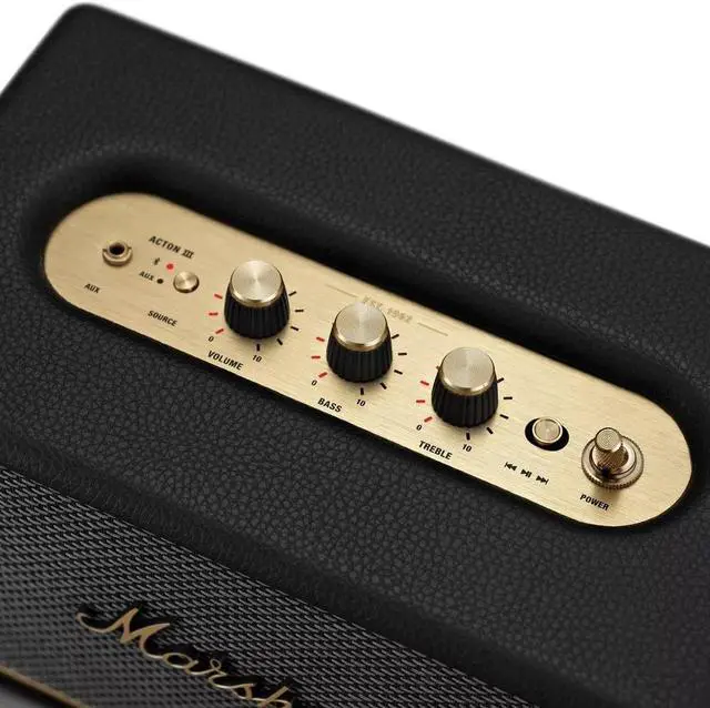 Alt view image 9 of 10 - Marshall ACTONIIIBTBK Acton III Bluetooth Speaker - Black