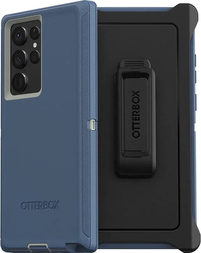 Alt view image 2 of 3 - OtterBox Defender Series Case and Holster for Samsung Galaxy (S22+) - Fort Blue
