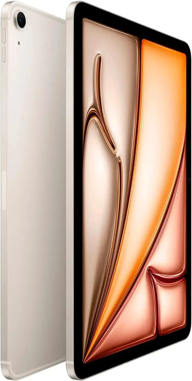 Alt view image 3 of 3 - Apple iPad Air (M2, 2024,11") 256GB (Wifi + LTE)(Unlocked) - Starlight