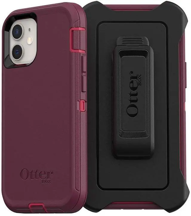 Alt view image 2 of 2 - OtterBox Defender Series Case for Apple iPhone 12 mini - Berry Potion Pink