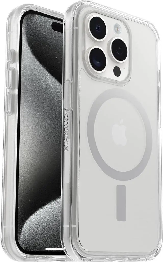 Main image of OtterBox SYMMETRY SERIES Clear Case for iPhone 15 Pro - Stardust (Clear Glitter)