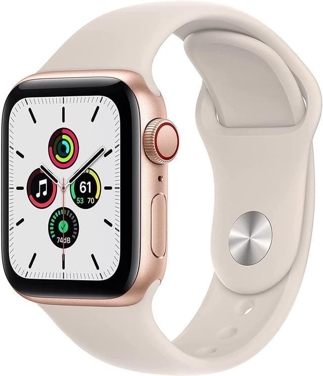 Main image of Apple Watch Series SE 1st Gen (GPS+LTE) 40MM Gold Aluminum Case Starlight Sport Band