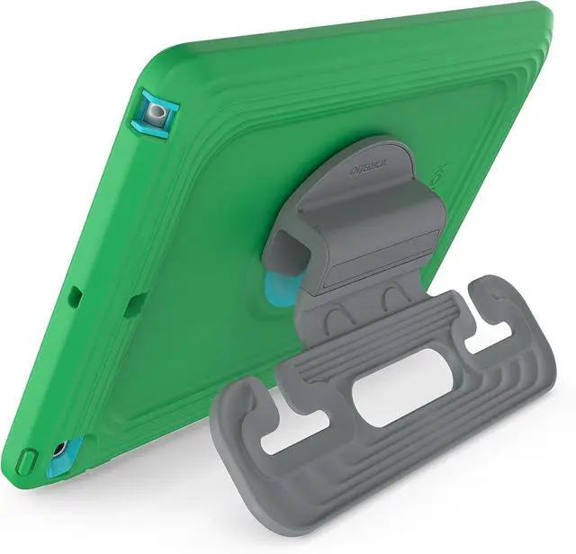 Alt view image 3 of 3 - OtterBox Kids EasyGrab Tablet Case for iPad (7th - 9th gen) - Curious Green