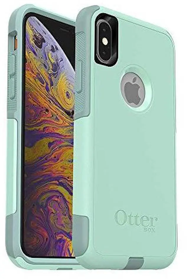 Alt view image 10 of 10 - OtterBox COMMUTER SERIES Case for iPhone X & iPhone Xs - Ocean Way (Aqua Sail/Aquifer)